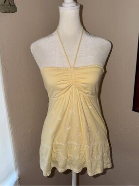 Vintage Y2K Abercrombie & Fitch Babydoll Halter Top